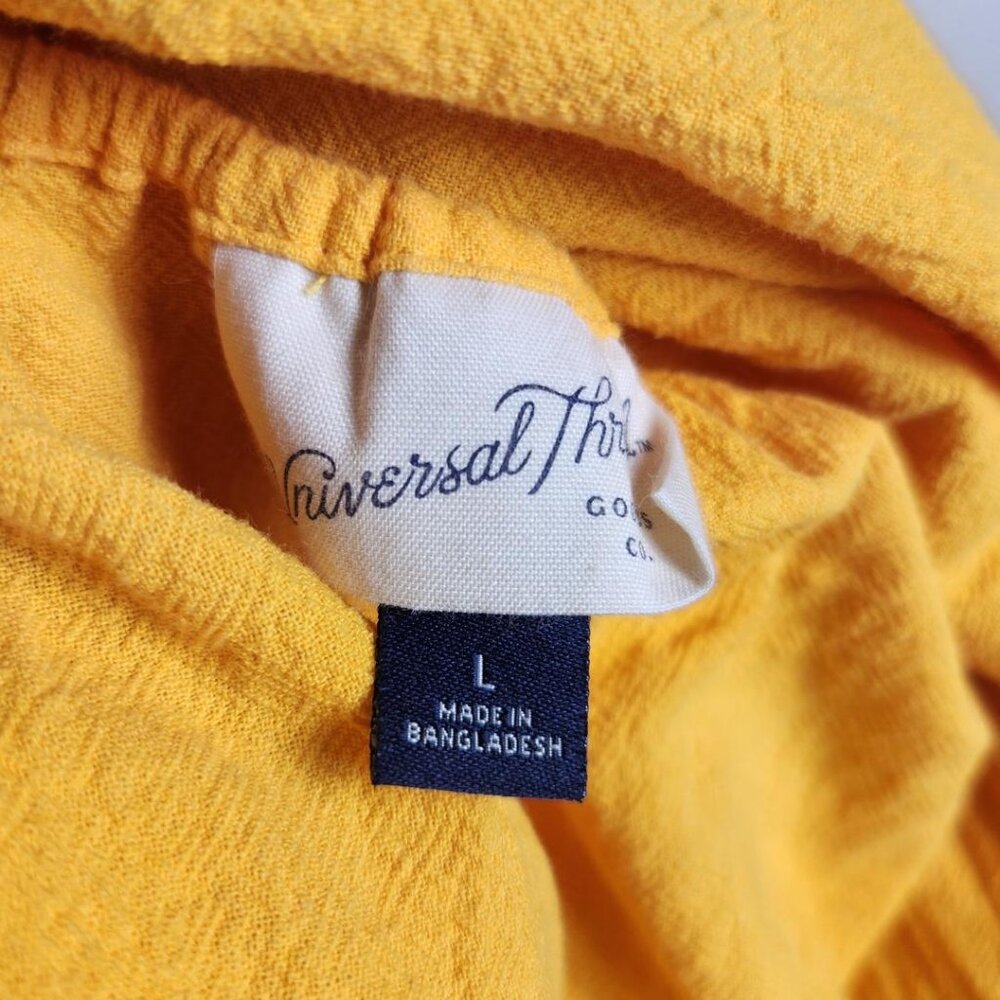 Universal Threads Yellow A-Line Button Front Tie … - image 5